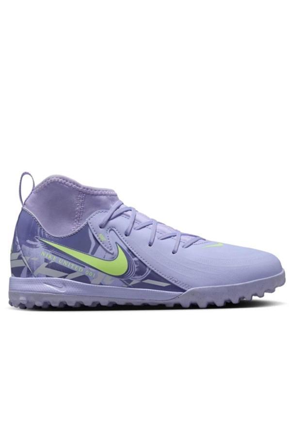 Nike Sophia Smith United Phantom Luna II Academy TF Kids Football Shoes Çocuk Halı Saha Kramponu Mor - Image 1