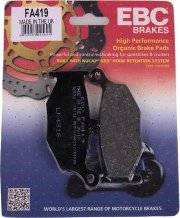 2008-2012 Suzuki B-King Arka Fren Balatası Ebc Fa419 - Image 1