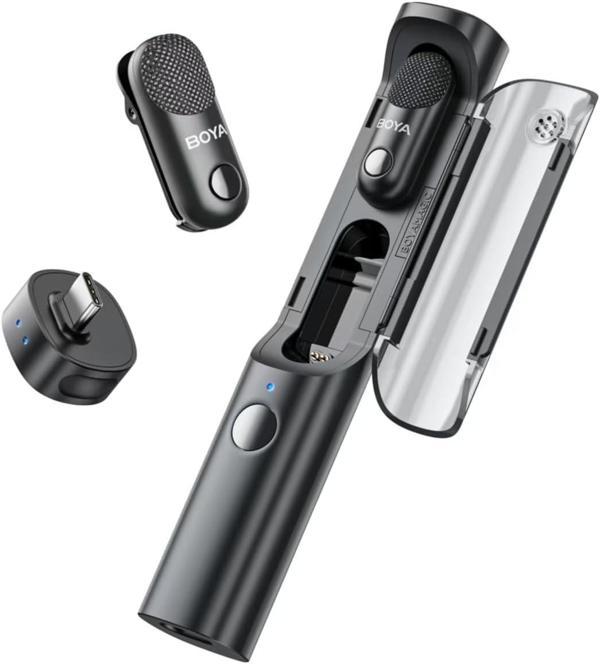 Boya Magic-03 Usb-c ve 3.5mm Trs Girişli Gürültü Engelleyicili 4 in 1 Yaka Mikrofonu - Image 1