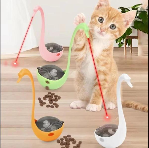 MDB Kuğu Şeklinde Lazerli Kedi Oyuncağı - Image 1