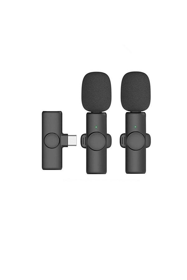 Kablosuz Yaka Mikrofonu Typ-c 2’li Mini Mikrofon - Image 1