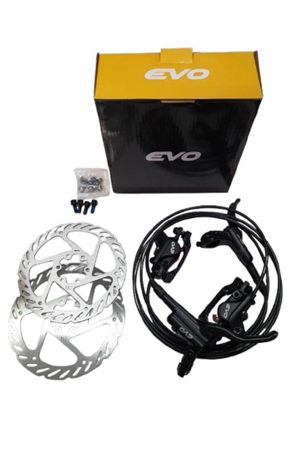 Evo Hidrolik Fren Seti Ön Arka Shimano Uyumlu 160Mm Disk Komple Set - Image 1