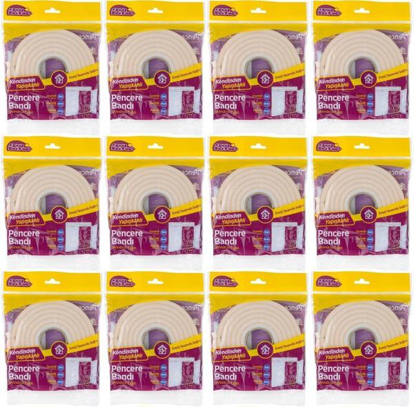 GreenLeaves Süngerli Pencere Bandı 5 Metre (12 Li Set) - Image 1