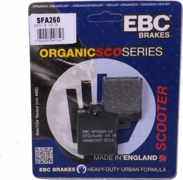 2008-2015 Piaggio Liberty 150 Ön Fren Balatası Ebc Sfa260 - Image 1