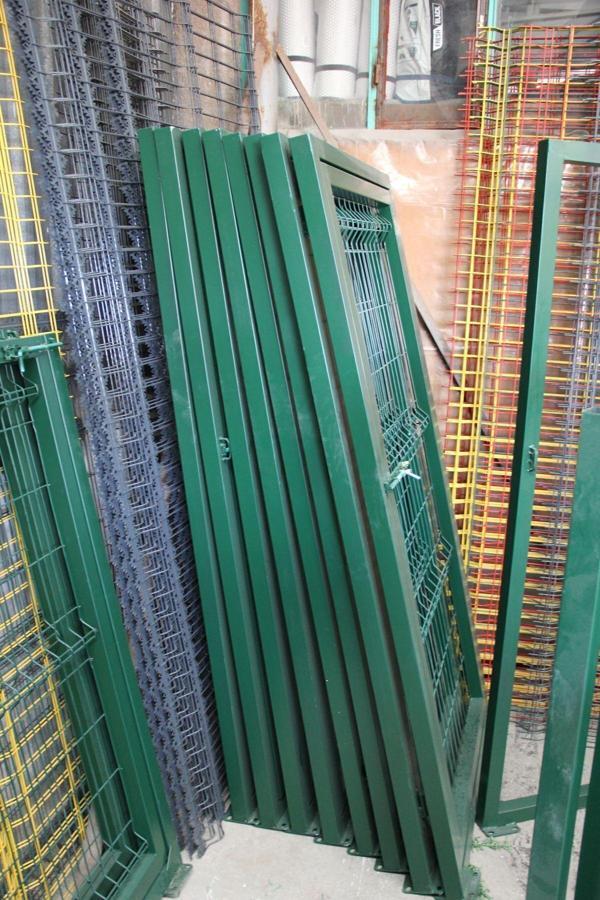 Panel Çit Tel Kapısı-Kanatlı Kapı Yeşil- (200 Cm X 100 Cm) Tam Çerçeve - Image 1