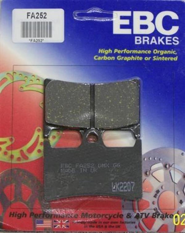 1998-2003 Yamaha Yzf R1 Ön Fren Balatası Ebc Fa252 Balata - Image 1