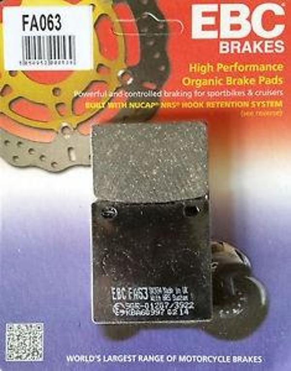 1999-2007 Suzuki Gsx-R 1300 Hayabusa Arka Fren Balatası Ebc Fa063 - Image 1