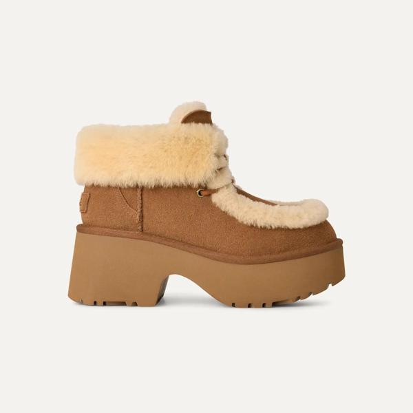 Kadın Bot 1171532 UGG W ESMEE LACE UP CHESTNUT (TABA) - Image 1