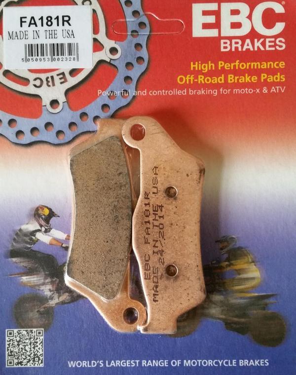 Ebc Fa181R 2022-2023 Ducati Multistrada V2 S Uyumlu Arka Fren Balatası Sinterli Balata - Image 1