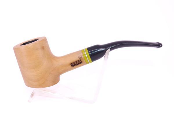 Pipsan Poker Sarı Bilezik 9mm Filtreli Çift Ağızlıklı Pipo - Naturel - Image 1