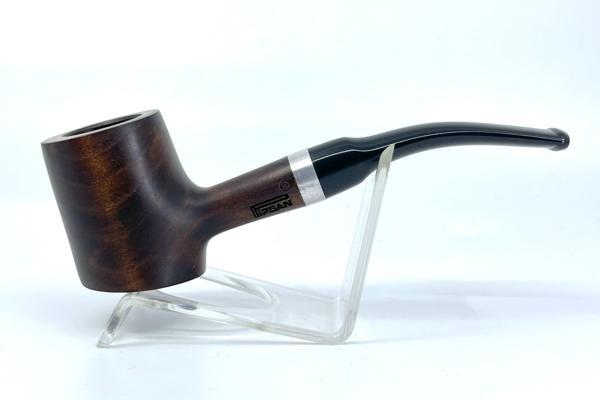 Pipsan Poker 9mm Filtreli Çift Ağızlıklı Pipo - Kahverengi 2415 - Image 1