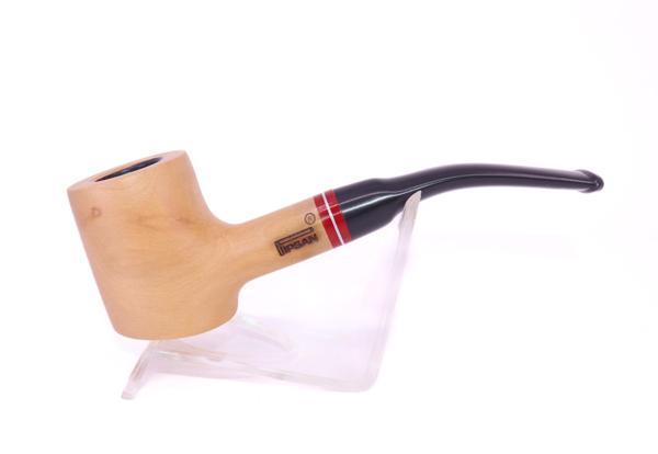 Pipsan Poker Kırmızı Bilezik 9mm Filtreli Çift Ağızlıklı Pipo - Naturel - Image 1