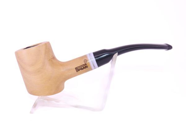 Pipsan Poker Beyaz Bilezik 9mm Filtreli Çift Ağızlıklı Pipo - Naturel - Image 1