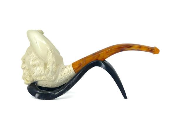 Lületaşı Pipo Doğal Lületaşı El Yapımı Özel Kutulu - Soylu Gravür İşleme - Image 1