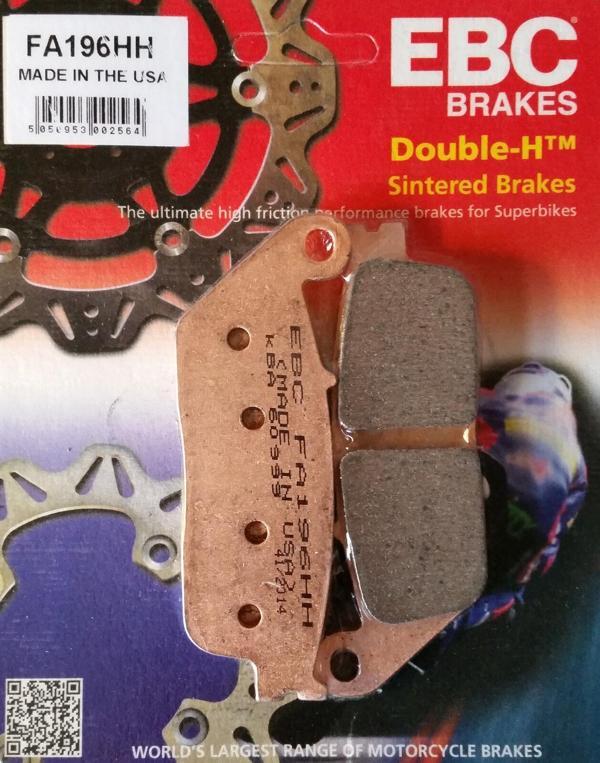Ebc Fa196Hh 1998-2010 Honda VTR 250 Uyumlu Ön Fren Balatası Sinterli Balata - Image 1