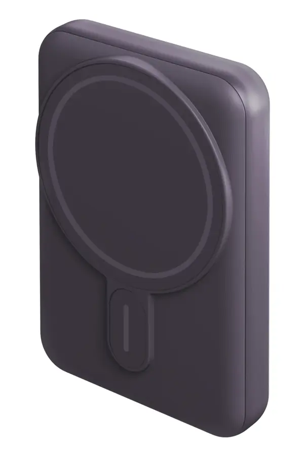 MagPac Mini 10.000 mAh 20W Type-C 15W Kablosuz Şarj - Stant Özellikli Magsafe Powerbank - Derin Mor - Image 1