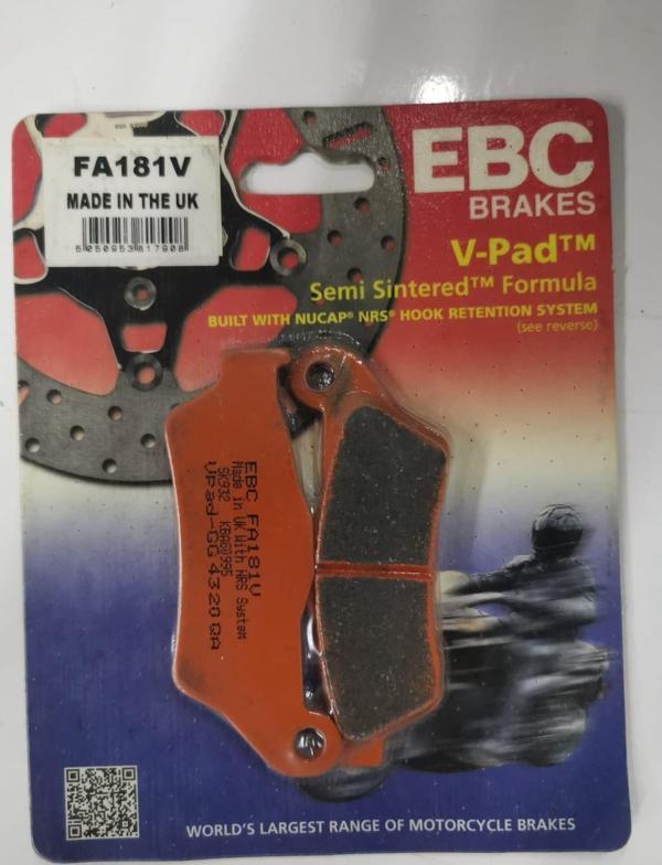 Ebc Fa181V 2018-2021 KTM 790 Adventure R Uyumlu Arka Fren Balatası Yarı Sinterli Balata - Image 1
