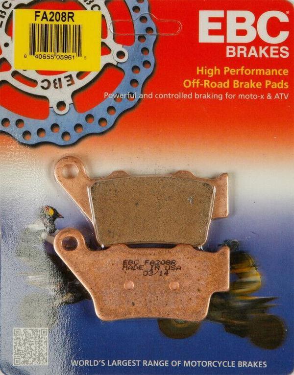Ebc Fa208R 1999-2006 KTM 640 LC4 Uyumlu Arka Fren Balatası Sinterli Balata - Image 1