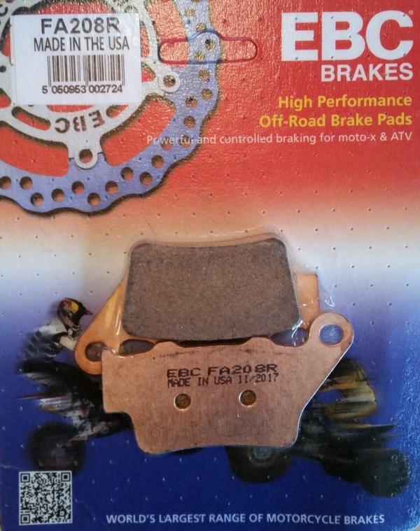 Ebc Fa208R 2001-2004 Aprilia Pegaso 650 Arka Fren Balatası - Image 1