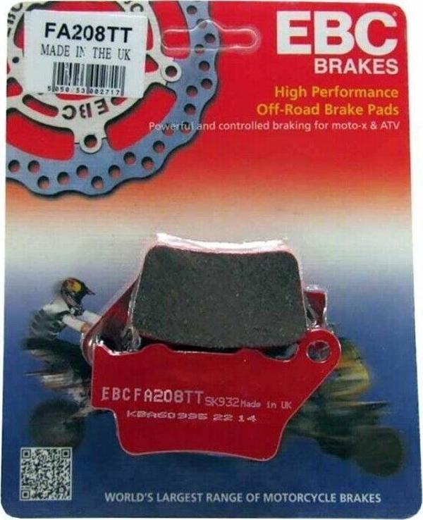 Ebc Fa208Tt 1999-2006 KTM 640 LC4 Uyumlu Arka Fren Balatası Karbon Balata - Image 1