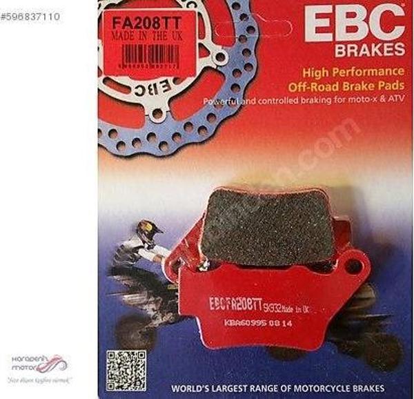 Ebc Fa208Tt 2018-2020 Yamaha Tenere 700 Karbon Arka Fren Balatası - Image 1
