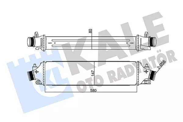 TURBO RADYATÖRÜ İNTERCOOLER ALFA ROMEO GIULIETTA 2010-2020 1.4 TB 1.8 TB 2.0 JTDM 50514486 - Image 1