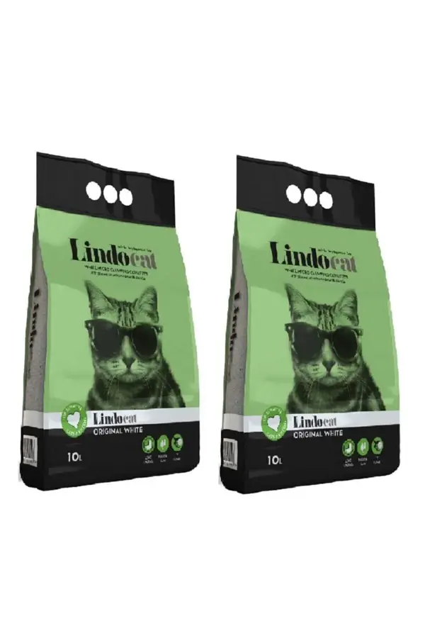 Lindo Cat Kokusuz İnce Taneli Kedi Kumu 10 Lt * 2 Adet - Image 1