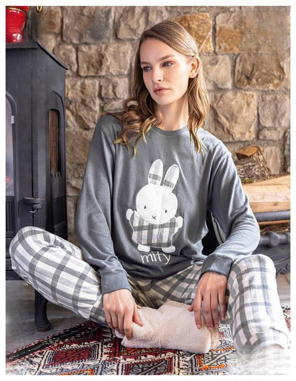 Aydoğan Kadın Bisiklet Yaka TERMAL Pijama Takımı 30062G- 1 Adet - Image 1