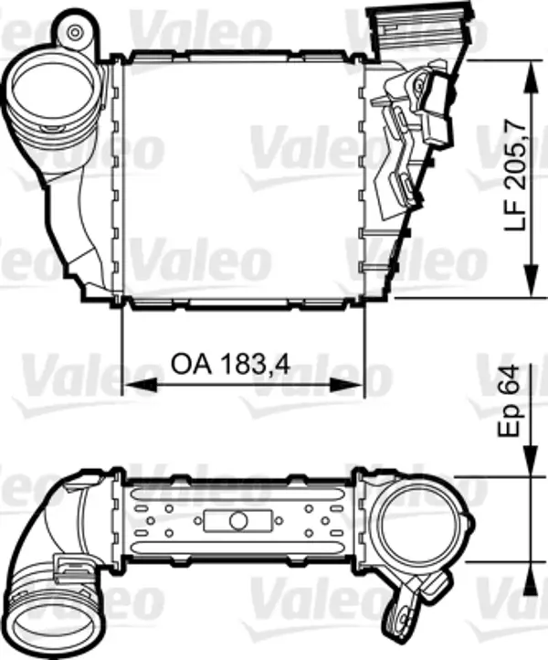 X TURBO RADYATÖRÜ INTERCOOLER BORA-GOLF 4-A3-LEON-OCTAVIA 1.9 TDI 1J0145803N - Image 1