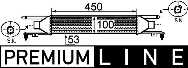 TURBO RADYATÖRÜ INTERCOOLER CORSA D 2006 1.3CDTI 90PS 450X100X52 55702194 6302080 - Image 1