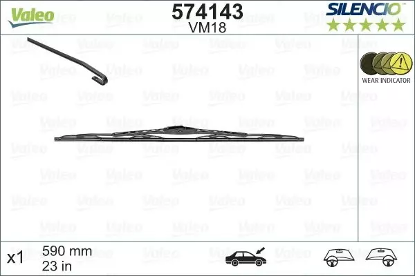 SİLECEK SILENCIO 60 CM 101 VM18 RENAULT TOYOTA VOLVO SUBARU PEJO VW OPEL BMW KIA FIAT SWF 116148 8250A246 983502K000 - Image 1