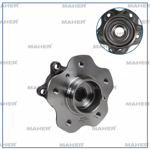 TEKER PORYASI QASHQAI 2014 / KADJAR 2014 ARKA RULMANLI ABS SENSORLU 5 BIJON 4102 43202 4EG0A - Image 1