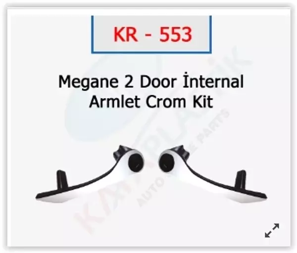 ÖN KAPI İÇ ÇEKME KOLU MEGANE 2 KROM 2006 7701476922 - Image 1