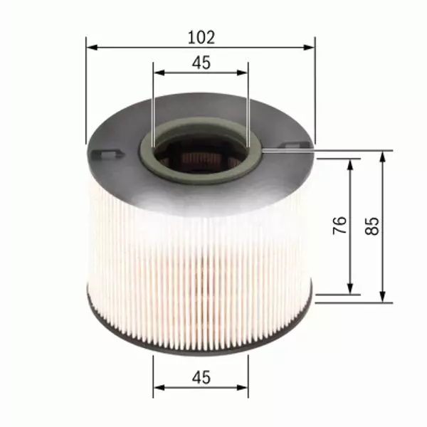 YAKIT FİLTRESİ TOUAREG 1 3.0TDI 02-. AUDİ Q7 4L 1 3.0 TDI. 4.2 TDI SU AYRAÇLI KAĞIT PU 1033X-PE 973/6-KX 192 7L6127434B - Image 1