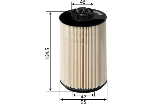 YAKIT FİLTRESİ VOLVO TIR FEII 07/2006- . FLII 07/2006- SU AYRAÇLI KAĞIT PU 1058X-PE 996-KX 230D ECO 20796775 - Image 1