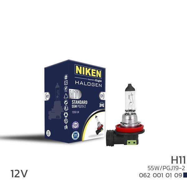 NIKEN H11 55W HALOJEN AMPUL PGJ19-2 125 64211 7701049263 6216 A3 (10 ADET) - Image 1