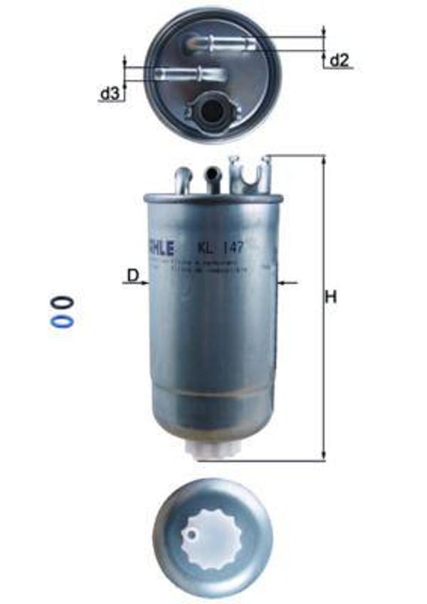 YAKIT FİLTRESİ PUNTO-LEON-TOLEDO 2-OCTAVIA-BORA-GOLF 4-PASSAT-LT 1928-1935-LT 1928-1946 1.9 TDI 1J0127401A 1J0127401B 1J0127399A - Image 1