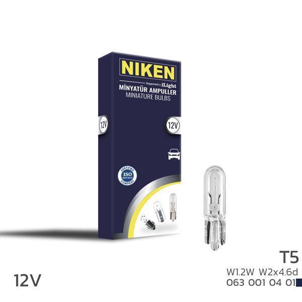 NIKEN T5 MINYATUR AMPUL W1.2W W2X4.6D 125 10LU (10 ADET) - Image 1