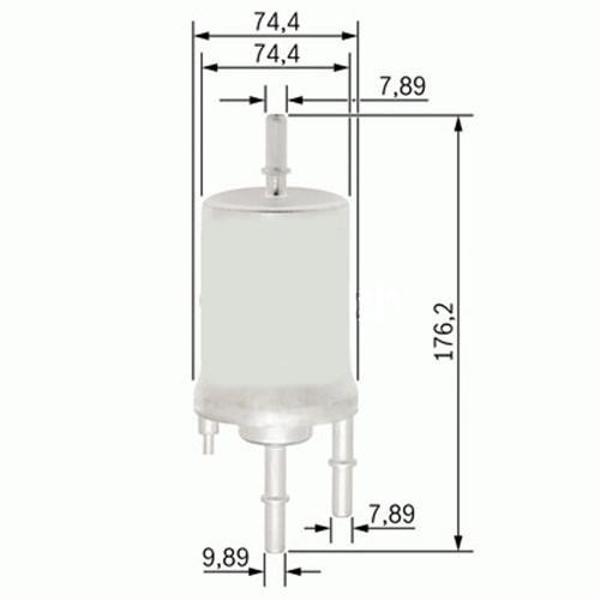 YAKIT FİLTRESİ AUDI A4 1.8T 2002-2004 - A6 2.4-3.0 2004-2006 - A8 6.0 2003-2010 X 4F0201511B 4F0201511D - Image 1