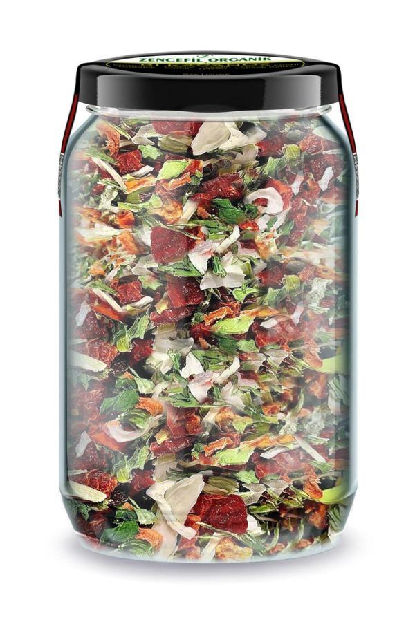 Karışık Sebze Kurusu Bi Kavanoz 660 cc. Cam Kavanozda Yemeklik Çorbalık Yerli Özel Kurutma Sebzeler - Image 1