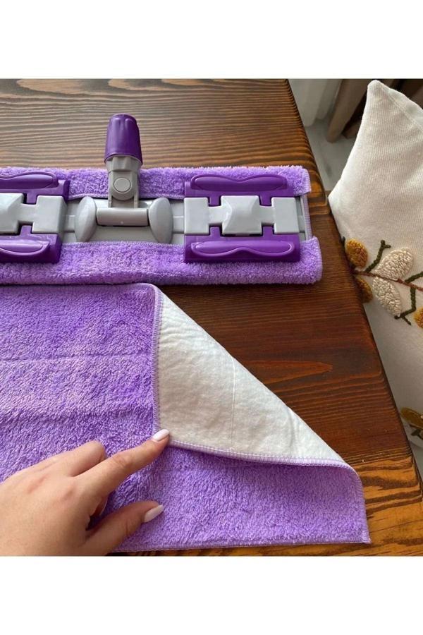 Mucit Home 1 Adet Mandallı Mop Yedek Bezi Mor Renk - Image 1