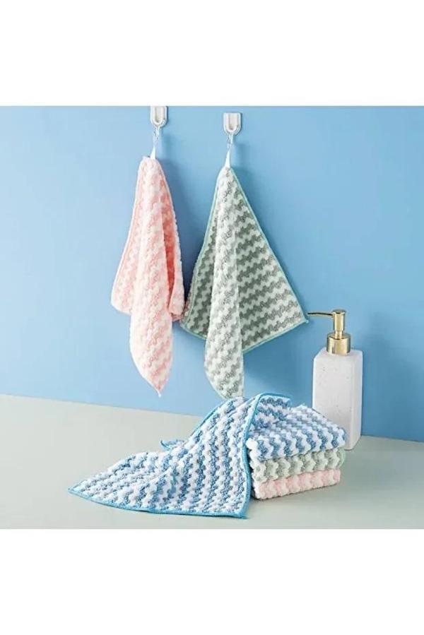 Mucit Home   3 adet Mikrofiber Yumuşak Dokulu 30*30 Cm Mutfak Bezi Leke Tutmaz Koku Yapmaz - Image 1