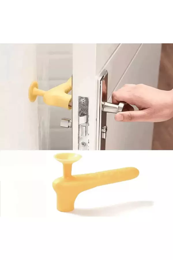 Mucit Home   Silikon Pencere Kapı Kolu Koruyucu Duvar Çarpışma Önleyici Aparat 1 adet - Image 1