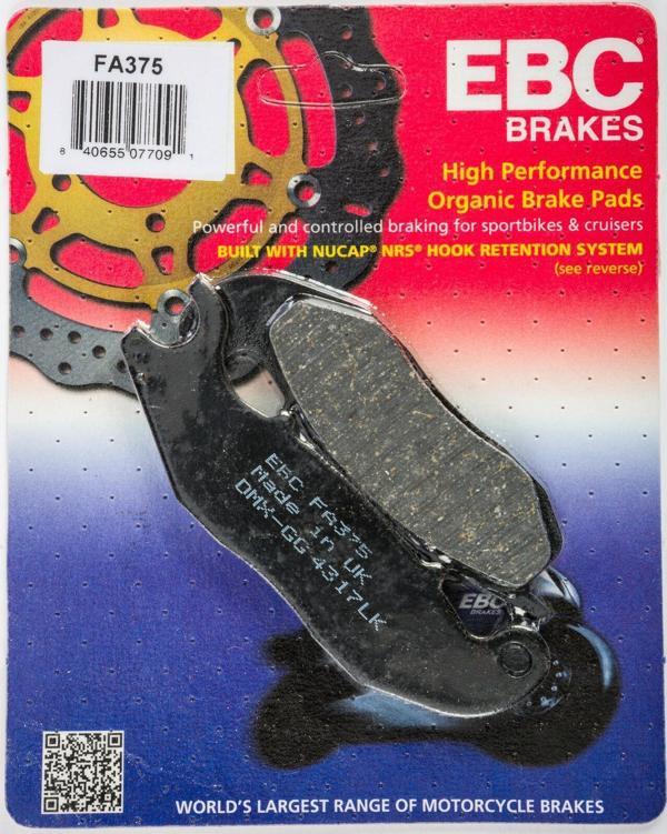 Ebc Fa375 2004-2017 Honda CBR 125 R Uyumlu Ön Fren Balatası Organik Balata - Image 1