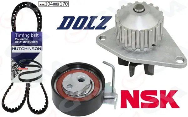 DEVİRDAİMLİ EKSANTRİK GERGİ KİTİ 104X170 206-207-306-307-BIPPER-PARTNER-BERLINGO-C2-NEMO-FIORINO - Image 1