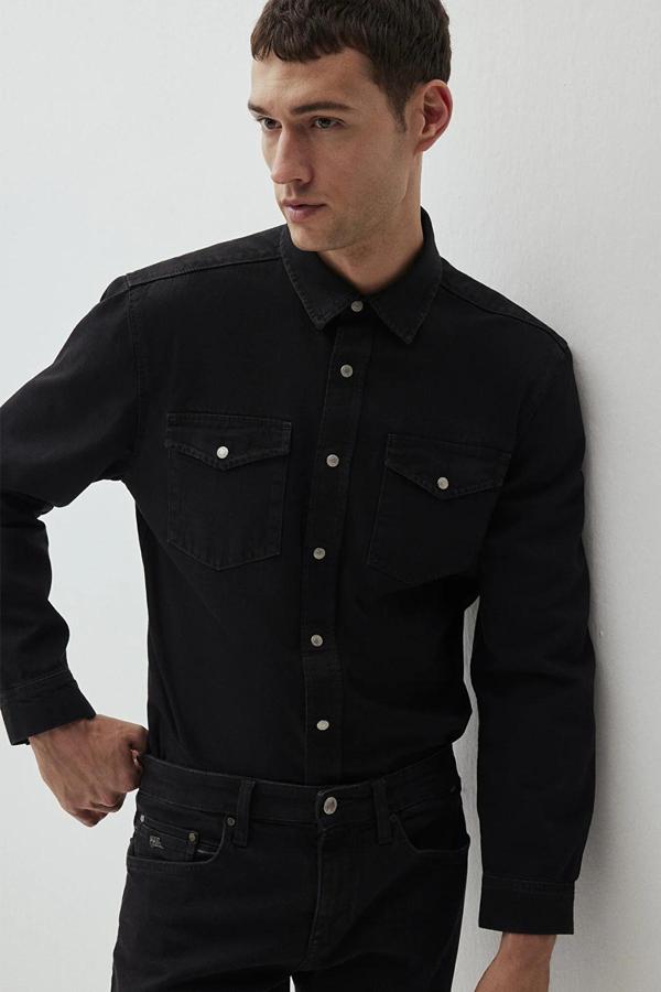 Mavi Erkek Denim Jean Gömlek M0210909-8793 Siyah - Image 1