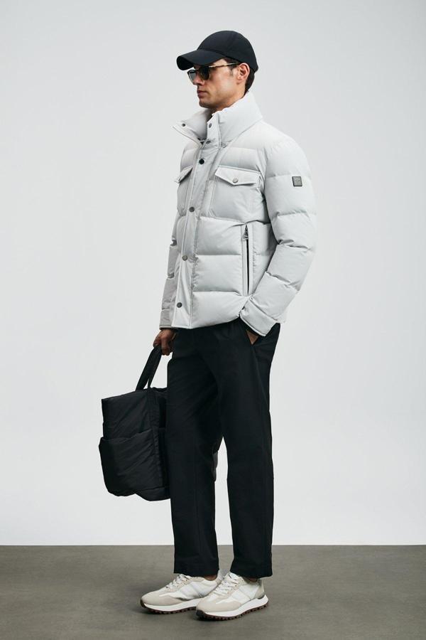 Lufian Erkek Genıous Kaz Tüyü Mont 112120258 Açık Gri - Image 1