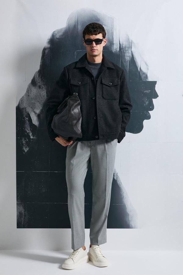 Lufian Erkek Good Örme Ceket 112120262 Siyah - Image 1