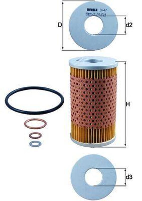 YAG FILTRESI MERCEDES M115 M180 M130 W110 W111 W112 W114 W115 W123 C123 S123 W460 A0001848301 - Image 1