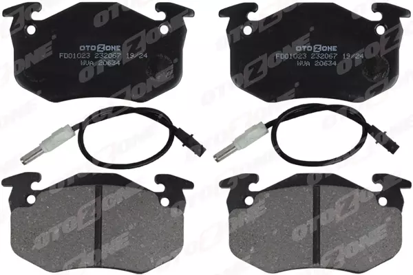 ÖN BALATA RENAULT R5 1972-1985 CLIO 1 1991-1998 EXPRESS 1985-1992 TWINGO 1 1993-2007 FİŞLİ 7701203842 7701205277 7701202517 - Image 1